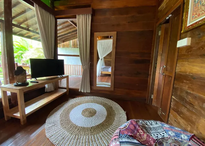 Maison d'hôtes Rumah Lumbung The Wooden House Ubud